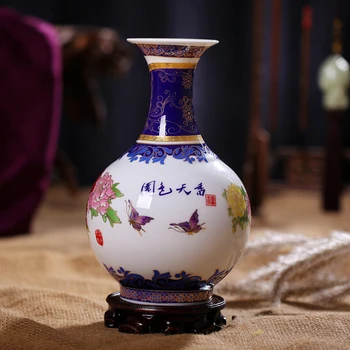 Antikt Palads Og Keramik Vase Emalje Antikke Vase I Klassisk Husstand Pynt Håndværk Boligtekstiler