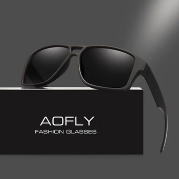 AOFLY Polariserede Solbriller Herre Cool Vintage Brand Design Mandlige Polaroid Solbriller linser, Briller Nuancer Oculos Masculino AF8030