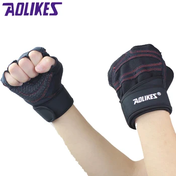 AOLIKES 1 Par bodybuilding Træning Trænings-og Vægtløftning Handsker & Vanter Til Mænd, Kvinder Workout Fitness Motion Fitness Handsker