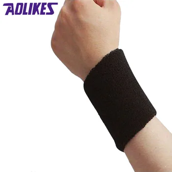 AOLIKES 1 Stk 15*7.5 Håndled Støtte Tandbøjle Sport Armbånd Svedbånd til Gymnastik Volleyball Tennis Hånd Sved Band Wraps Vagter