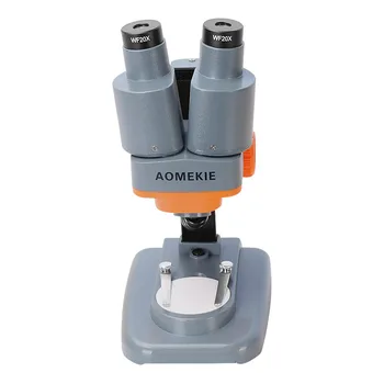AOMEKIE 40X Kikkert Stereo-Mikroskop LED Lys PCB Lodde Mineral Prøve at Se Børn Naturvidenskabelige Uddannelser, Telefon Reparation Værktøj