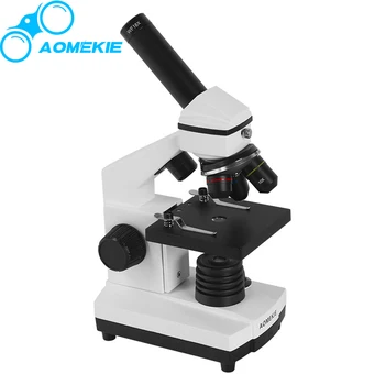 AOMEKIE Professionel Biologiske Mikroskop, 64X-640X Op/Nederste LED Studerende Videnskab Pædagogiske Lab Hjem Monokulare Mikroskop Gave