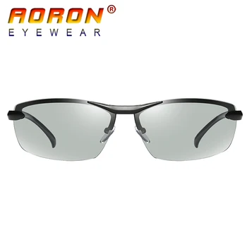 AORON Mærke Fotokromisk Polariserede Solbriller Mænd Køre Anti Glare Briller HD misfarver Linse solbriller Briller