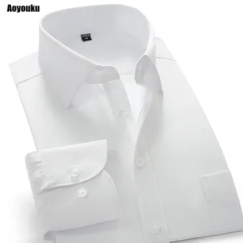 Aoyouku GXW10 10XL Plus size 8XL Hvid Skjorte Slim Fit Mænds Lange Ærmer Business-Shirts med Høj Kvalitet og Stor Størrelse Kina skjorter