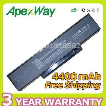 Apexway 6 cell batteri til Dell Inspiron 1425 1427 ZS070C 90-NFY6B1000 BATE80L6 BATEL80L6 BATFT10L61 BEE0110202 906C5040F