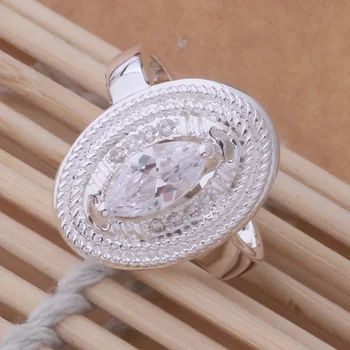 AR380 Hot forsølvede Ringe til kvinder&mænd sølv 925 smykker mode smykker, Bump oval plade /aqlajhsa asjajjqa