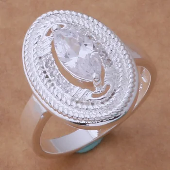 AR380 Hot forsølvede Ringe til kvinder&mænd sølv 925 smykker mode smykker, Bump oval plade /aqlajhsa asjajjqa