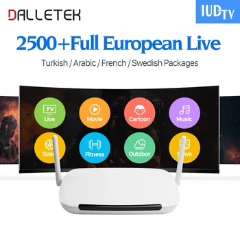 Arabisk IPTV 1 År QHDTV Kode IPTV Abonnement IUDTV/SUBTV Dalletektv Smart Android-6.0-TV-Boksen Europa fransk Italia IPTV Boks