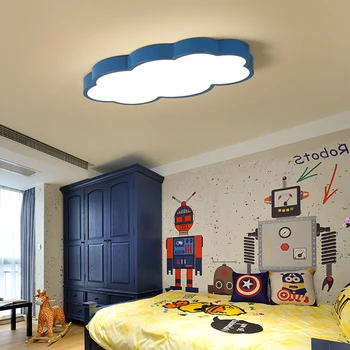 Armaturet Cloud kids room belysning børn loft lamper Baby loft lys med gul blå rød hvid for drenge piger soveværelse