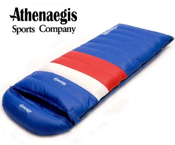 Athenaegis Ultra-lys hvid duck ned 1200g/1500g/1800g/2000g påfyldning kan splejset konvolut åndbar fortykkelse sovepose