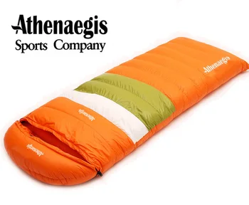 Athenaegis Ultra-lys hvid duck ned 1200g/1500g/1800g/2000g påfyldning kan splejset konvolut åndbar fortykkelse sovepose
