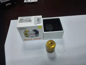 Autentisk OUMIER WASP NANO RDTA Tank 2 ml 22mm i Diameter Forstøver Let Bygning Dæk & Justerbar Luftstrøm System til E-cigaret