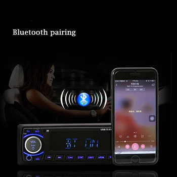 Auto radio Bil Radio 12V Bluetooth-V2.0 SD USB MP3 WMA Bil Audio Stereo In-dash 1 Din FM Aux-Indgangen Modtager