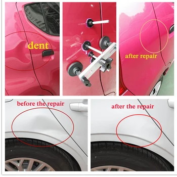 Auto Reparation Værktøj Sæt PDR Værktøj Paintless Dent Removal Bil Body Repair Kit Trække Bro Dent Aftrækker Selvklæbende Lim Fjernelse