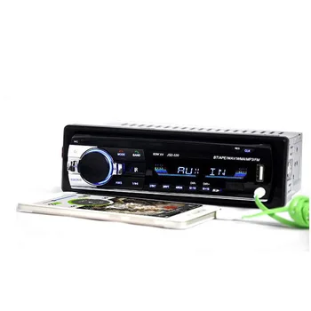 Autoradio 12V Bil Radio Bluetooth-1 din bil stereo Afspiller Telefonen AUX-I MP3-FM/USB/radio fjernbetjening Til telefonen Bil Audio