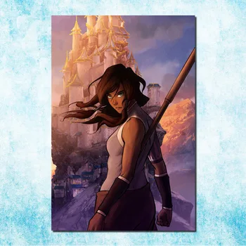 Avatar The Legend Of Korra Hot Anime Comic Art Silk Lærred, Plakat Print 13x20 32x48 tommer Hjem vægdekoration (mere)-1