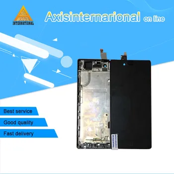 Axisinternational For ZTE Nubia Z9 mini NX511j LCD-skærm+touch digitizer med stel i hvid/sort gratis fragt