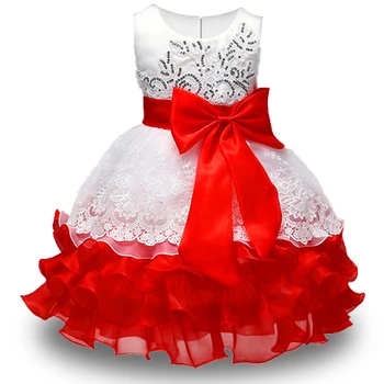 Baby Broderet Formelle Prinsesse Kjole til Pige Elegante Birthday Party Dress Girl Kjole Baby Pige Tøj til Jul