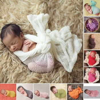 Baby Foto Rekvisitter Nyfødt Fotografering Rekvisitter Bomuld, Blød Foto Wrap Klud til Spædbarn Accessoire Photographie 12 Farver 0-2Y