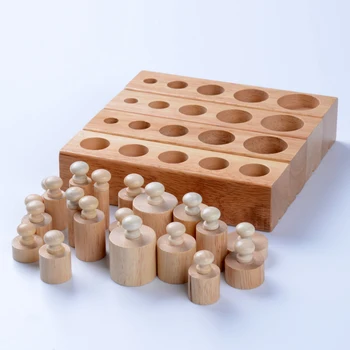 Baby Legetøj Montessori Cylindre 4 Blokke Sensoriske Førskole Uddannelse Tidlige Barndom Uddannelse Brinquedos Juguetes