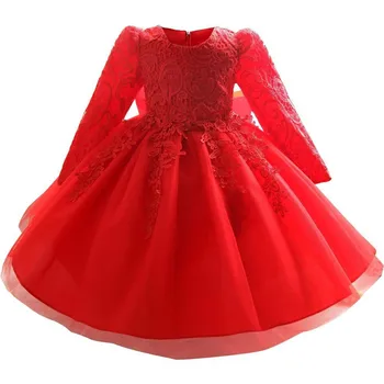 Baby Pige Lace Wedding Dress Tøj Kjole Kjoler for Piger Prinsesse Kjole børnetøj Jul Part, Kids Kostume