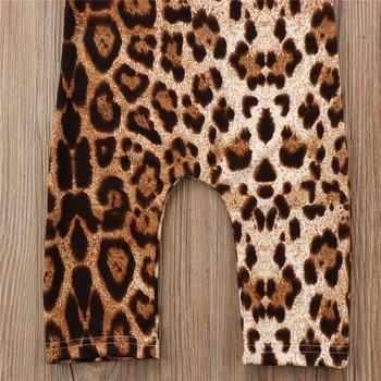 Baby Pige Leopard Print Romper Søde Seler Seler Sparkedragt Uden Ærmer 2018 Nyeste Sommer Buksedragt Hot Salg Baby Piger Tøj