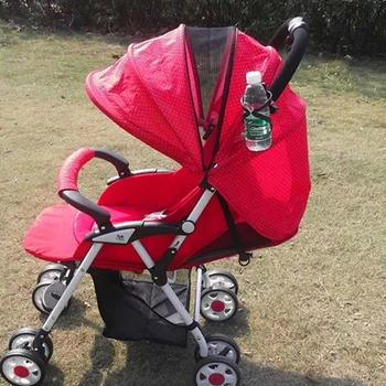 Baby Plast Spædbarn Klapvogn Transport Tilbehør Flaske Kopholder Forælder Konsol Arrangør Kopholder Klapvogn-Arkføderen Indehaver