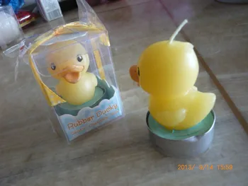 Baby shower fest søde lys--Rubber duck stearinlys Baby shower favoriserer fødselsdag gaver til gæsten 20pcs/masse