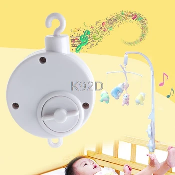 Baby, Spædbarn Rotary Mobile Barneseng Seng Clockwork Bevægelse Music Box Børn Med At Udvikle Toy N01