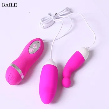 BAILE 30 Speed Vibrator Dual Vibration G Spot Anal Vibrator Vagina, Klitoris Climax Mini Hoppe Æg Sex Legetøj til Kvinder