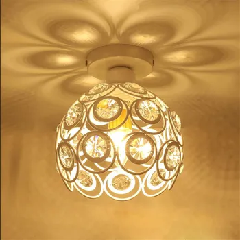 Ballon LED Lysekrone i Loftet Luminaria De Teto Crystal Loft Lamper Glansmetalpræparater Plafonnier Lysekroner Til Køkken Lamparas E27