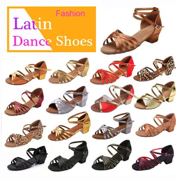 Ballroom Tango, Latin dansesko lave hæle dans til børn, piger, børn, kvinder, damer gratis fragt på lager