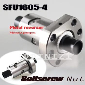 BallScrew 1605 SFU1605 L=700 mm SFU1605-4 Rullede Bolden skrue med en enkelt Ballnut for CNC dele BK/BF12 standard ende bearbejdet