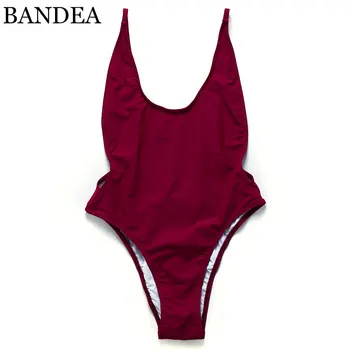 BANDEA 2017 brasilianske Badetøj solid Brazilian Bikini Badedragt dobbelt lag badetøj Badetøj ét stykke Badetøj til Kvinder
