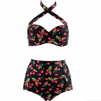BANDEA 2017 Ny Bikini til Sommer Bikini Bustier Top Højtaljede dejlig Karakter Swimsuit badetøj Kvinder og Lady Bikini