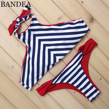 BANEDA Sexet bikini Bikini Høj Hals badetøj Halter Swimsuit Solid blomster Brazilian bikini badedragt til Stranden To Stykke Badetøj