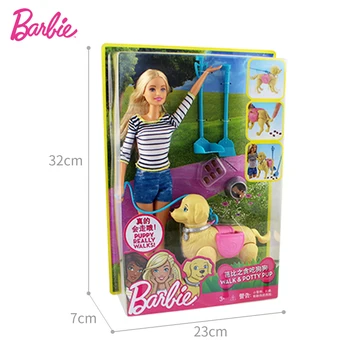 Barbie Tillade Mærke Mode Dukker Cykel Model Hund Legetøj Riding Pige Til Fødselsdag Gave Barbie Boneca DWJ68