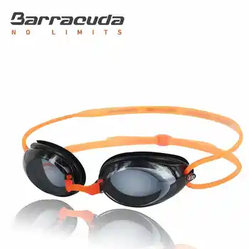 Barracuda Dr. B Optisk Svømme Goggle Hydrodynamiske Profil Frame Silikone pakninger Anti-fog UV-Beskyttelse til Voksne ORANGE #2195