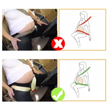 Barsel autostol Bælte Justering Graviditet Sikkerhedsseler - Komfort og Sikkerhed for Gravide Mave Moms