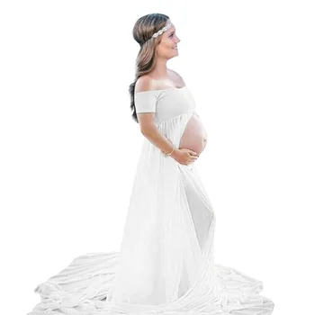 Barsel Kjoler til Foto-Shoot Tøj Kjole til Gravide Kvinder fotografering kjole hamile elbiseleri vetement femme enceinte