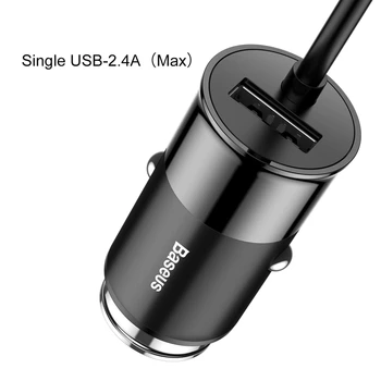 Baseus 5.5 En 4 Ports USB Bil Oplader Flere Expander Bil-oplader Adapter Hurtig Opladning Mobiltelefon Oplader Til iPhone x Samsung