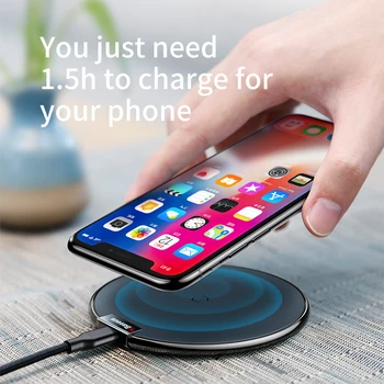 Baseus Qi Trådløse Oplader Pad Til iPhone 8 X Samsung Note 8 Hurtig Opladning af Mobiltelefon Desktop Trådløs Opladning, Dock-Station
