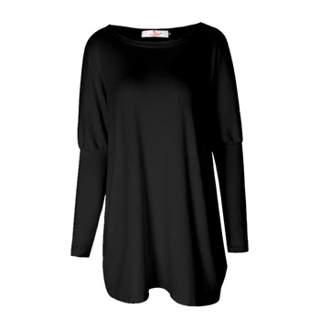 Basic Toppe Vinteren Kvinder langærmet T-Shirt Mode Løs T-Shirts, Casual-O-Neck T-Shirt Long Tees Streetwear WS1401X