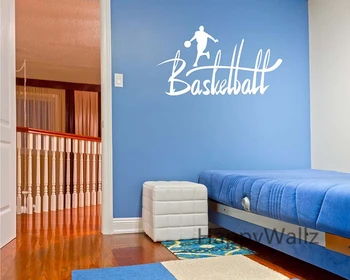 Basketball Citater Sport Motiverende Citat Wall Sticker DIY Dekorative Basketball Inspirerende Sport vægoverføringsbillede Citater Q102