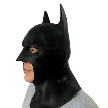 Batman Maske Voksen, Halloween Maske Realistisk Full Face-Latex Party Mask Caretas Film Bruce Wayne Cosplay Rekvisitter