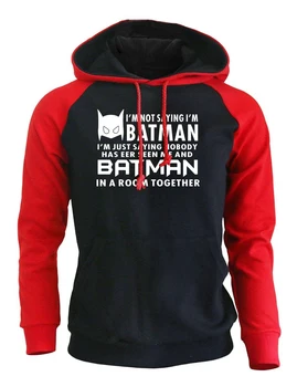 BATMAN Print Mode Streetwear Hoody For Mænd 2018 Efterår og Vinter Sweatshirt Mænds Sportstøj Raglan Hættetrøjer Mærke Tøj Hot