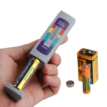 Batteri Tester Digital Universal Batteri Kapacitet Tester For AA/AAA/1,5 V 9V Lithium Batteri, Strømforsyning Checker Måle Værktøj
