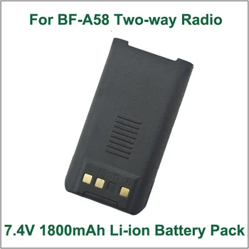 Batteri Walkie Talkie Baofeng BF-A58 DC7.2V 1800mAh Li-ion Batteri til BAOFENG BF-A58 IP57 Vandtæt Bærbare To-vejs Radio