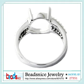 Beadsince ID27351 fine smykker ring i sølv 925 engros bedste kvalitet Semi Mount ring til ring design