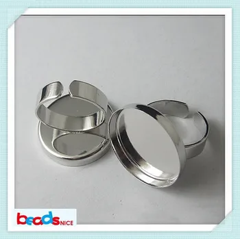 Beadsnice ID10381 justerbar ring med 20mm diy ring base indstilling unikt design for mode smykker at gøre